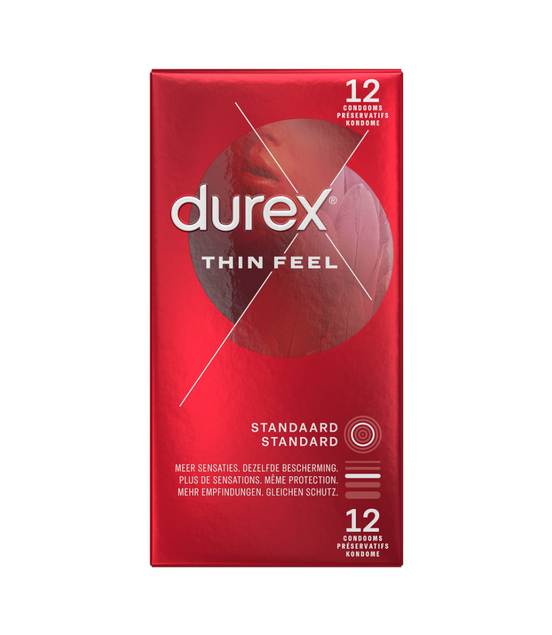 Durex Thin Feel Kondome 12 Stück | Extra dünn und zuverlässig