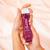 Durex Play Crazy Cherry glijmiddel 100 ml, kersensmaak glijmiddel voor soepel en plezierig intiem gebruik