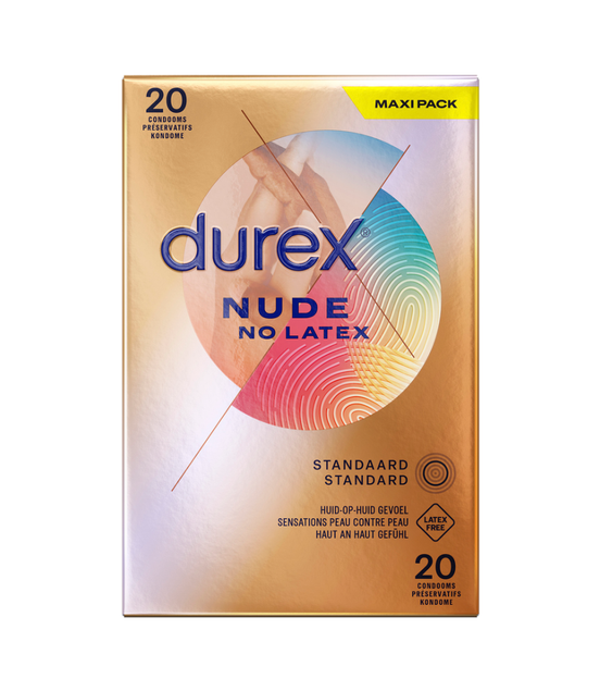 Durex Nude XL Kondome 20 Stück transparent und ultradünn