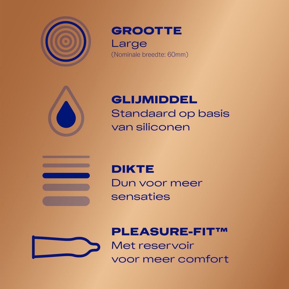 Durex Nude XL condooms 10 stuks, achterkant verpakking, gebruiksinstructies en waarschuwingen, veilig vrijen