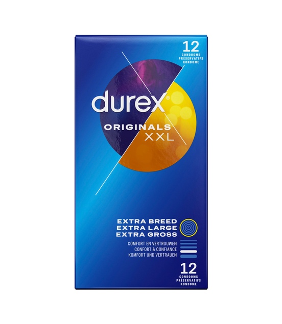 Durex XXL Kondome - 12 Stück | Extra groß und bequem