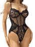 Transparante Kant en Mesh Sculpting Bodysuit
