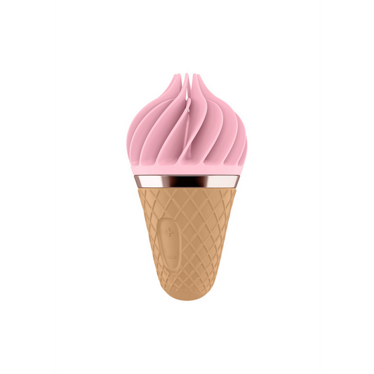Sweet Treat - Stimulating Tongue Spinnator - Pink/Brown | Satisfyer