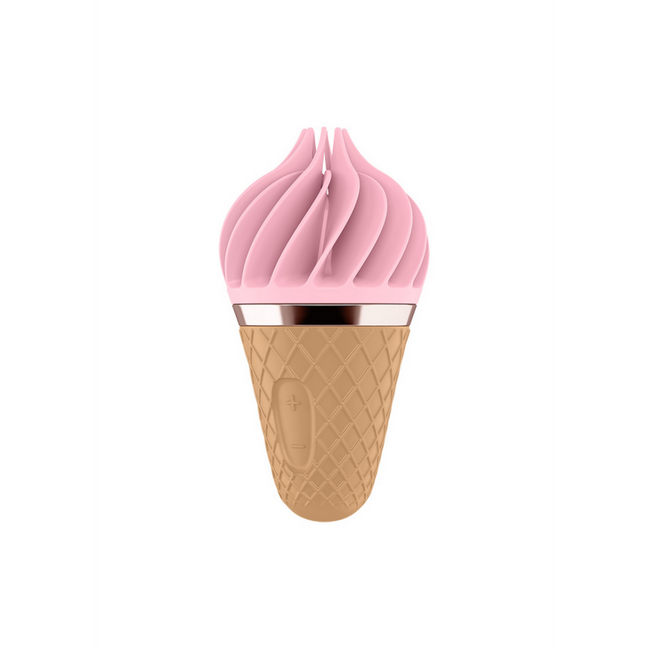 Sweet Treat - Stimulating Tongue Spinnator - Pink/Brown | Satisfyer