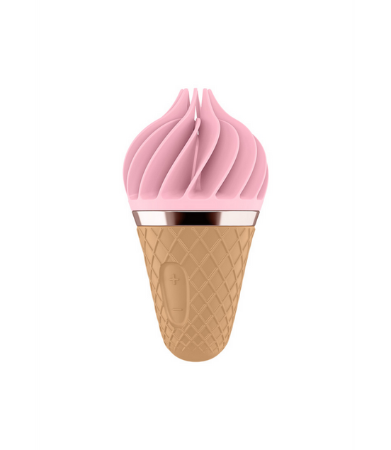 Sweet Treat - Stimulating Tongue Spinnator - Pink/Brown | Satisfyer