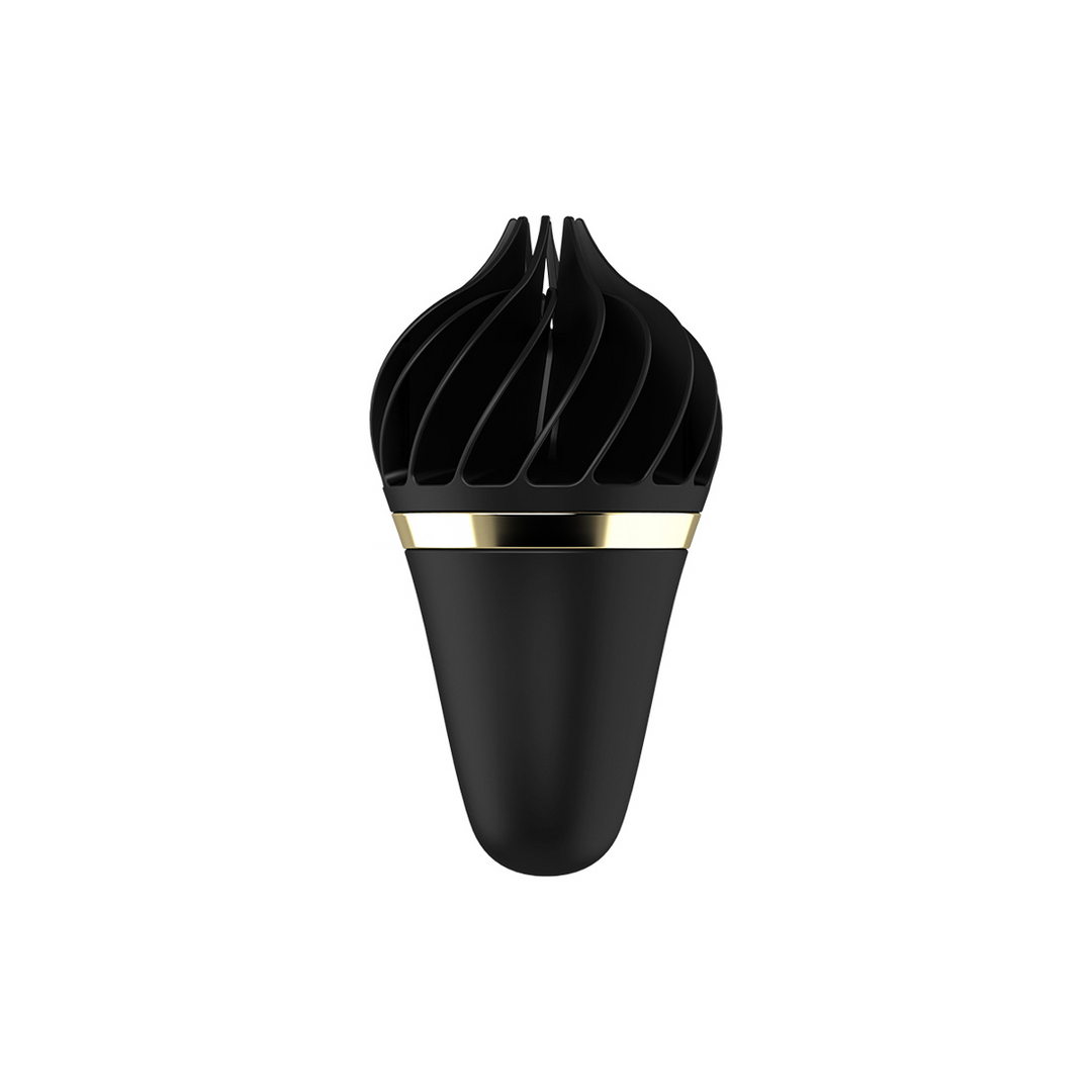 Sweet Treat - Stimulating Tongue Spinnator - Black/Gold | Satisfyer