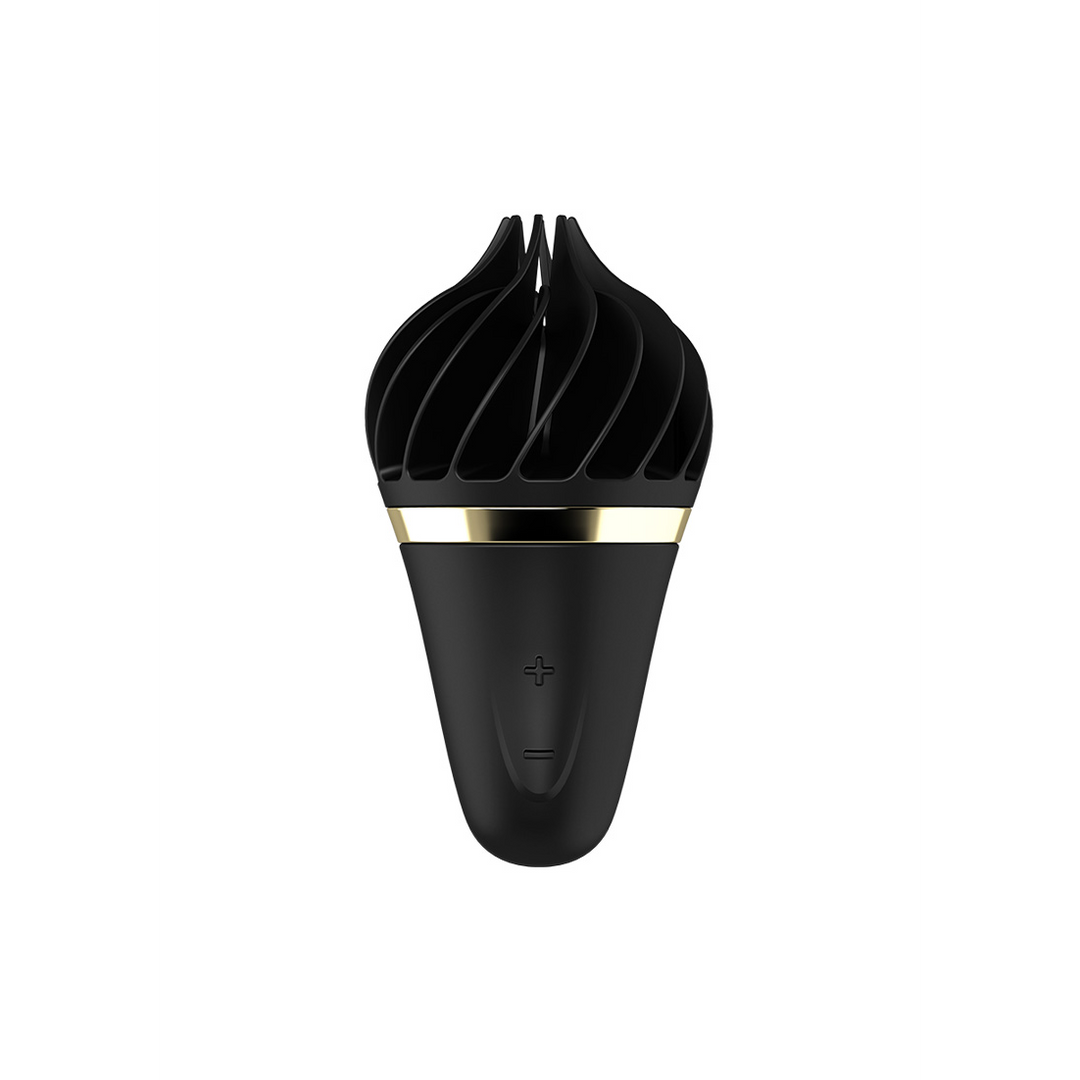 Sweet Treat - Stimulating Tongue Spinnator - Black/Gold | Satisfyer