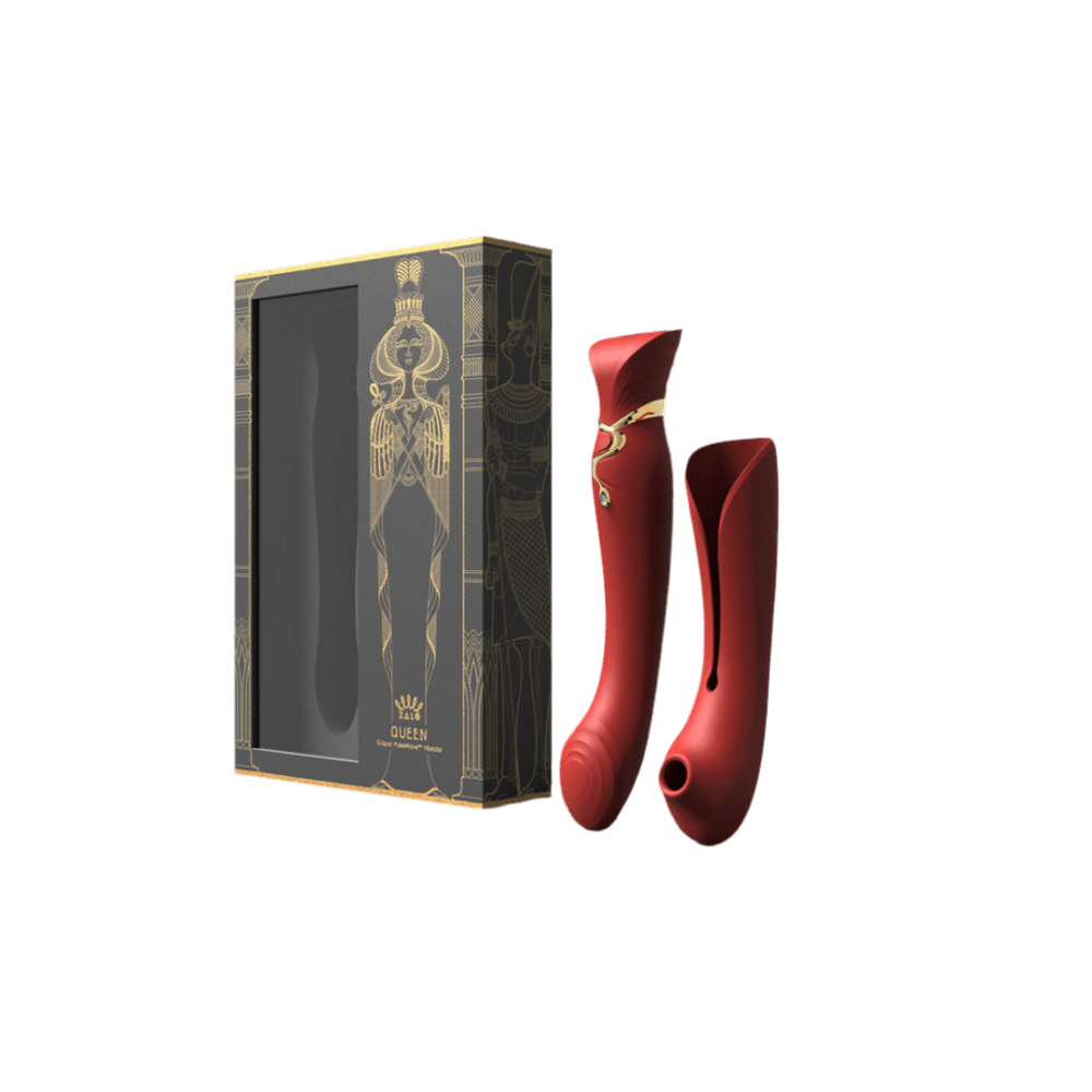 Queen - G-Spot Vibrator and Air Pulse Stimulator zonder achtergrond