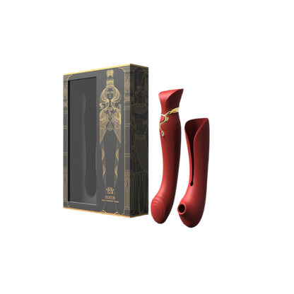 Queen - G-Spot Vibrator and Air Pulse Stimulator zonder achtergrond