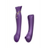 ZALO Queen G spot vibrator met luchtdruk in paars, twee elegante aanzichten op witte studioachtergrond