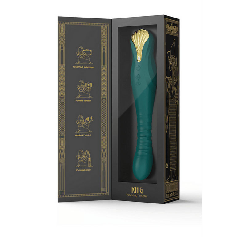 ZALO King Vibrator met PowerThrust | Turquoise Groen