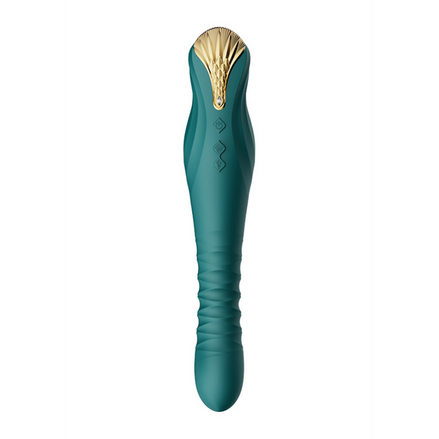 ZALO King Vibrator with PowerThrust | Turquoise Green