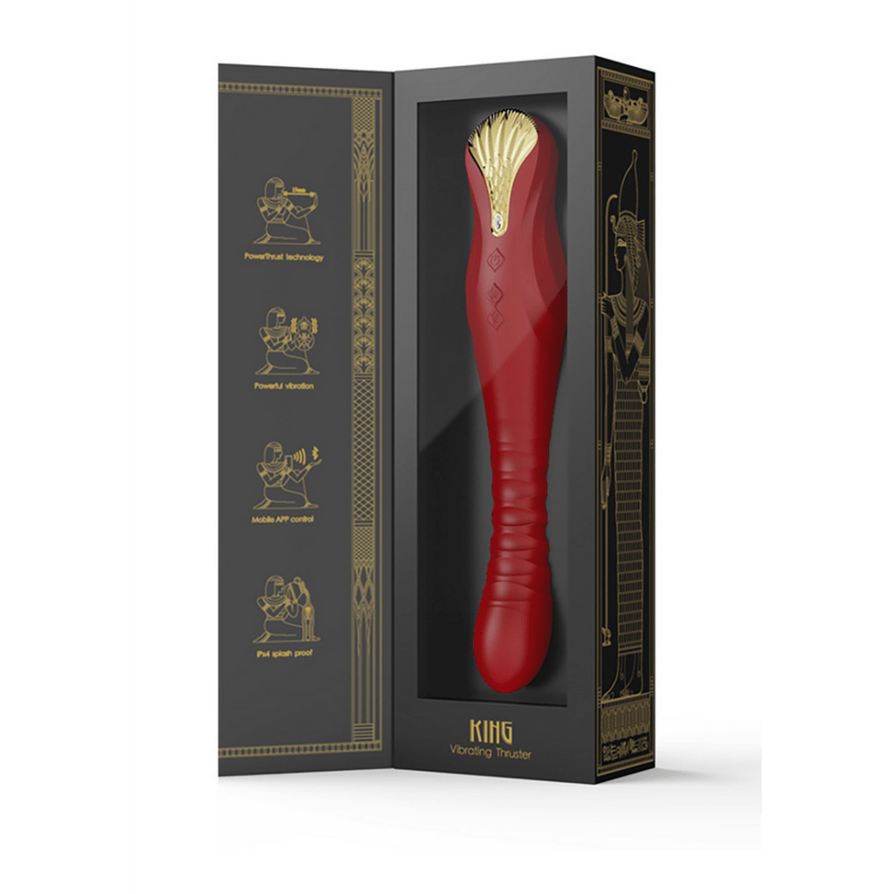 ZALO King PowerThrust Vibrator Wijnrood