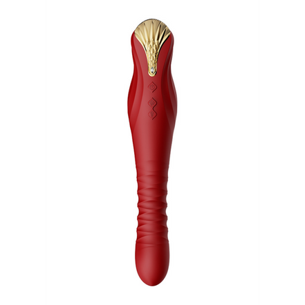 ZALO King Vibrator met PowerThrust | Wijnrood