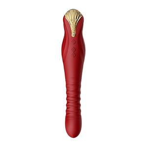 ZALO King Vibrator met PowerThrust | Wijnrood