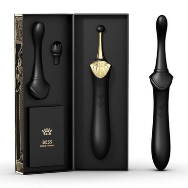 Zalo Bess Clitoris Stimulator & Vibrator Obsidian Black