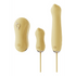 Zalo Unicorn luxe zuigvibrator set in champagnegoud, drie elegante onderdelen strak gepresenteerd op witte achtergrond