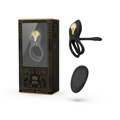 BAYEK - Draagbare Vibrator - Obsidiaan Zwart