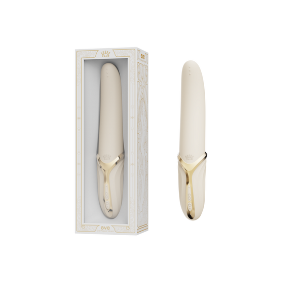ZALO EVE Oral Pleasure Vibrator Ivory White | Licking Vibrator