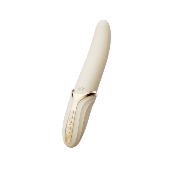 ZALO EVE Oral Pleasure Vibrator Ivory White | Licking Vibrator
