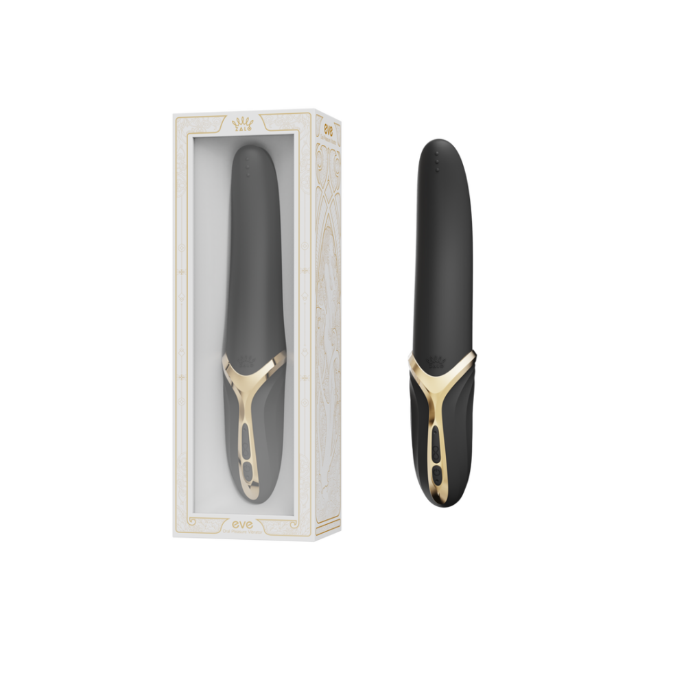 ZALO EVE Oral Pleasure Vibrator Obsidian Black | Leckvibrator