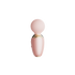 ZALO Ava Smart Wand Massager sakura roze, zijaanzicht, compacte wand met ronde massagekop, studio foto