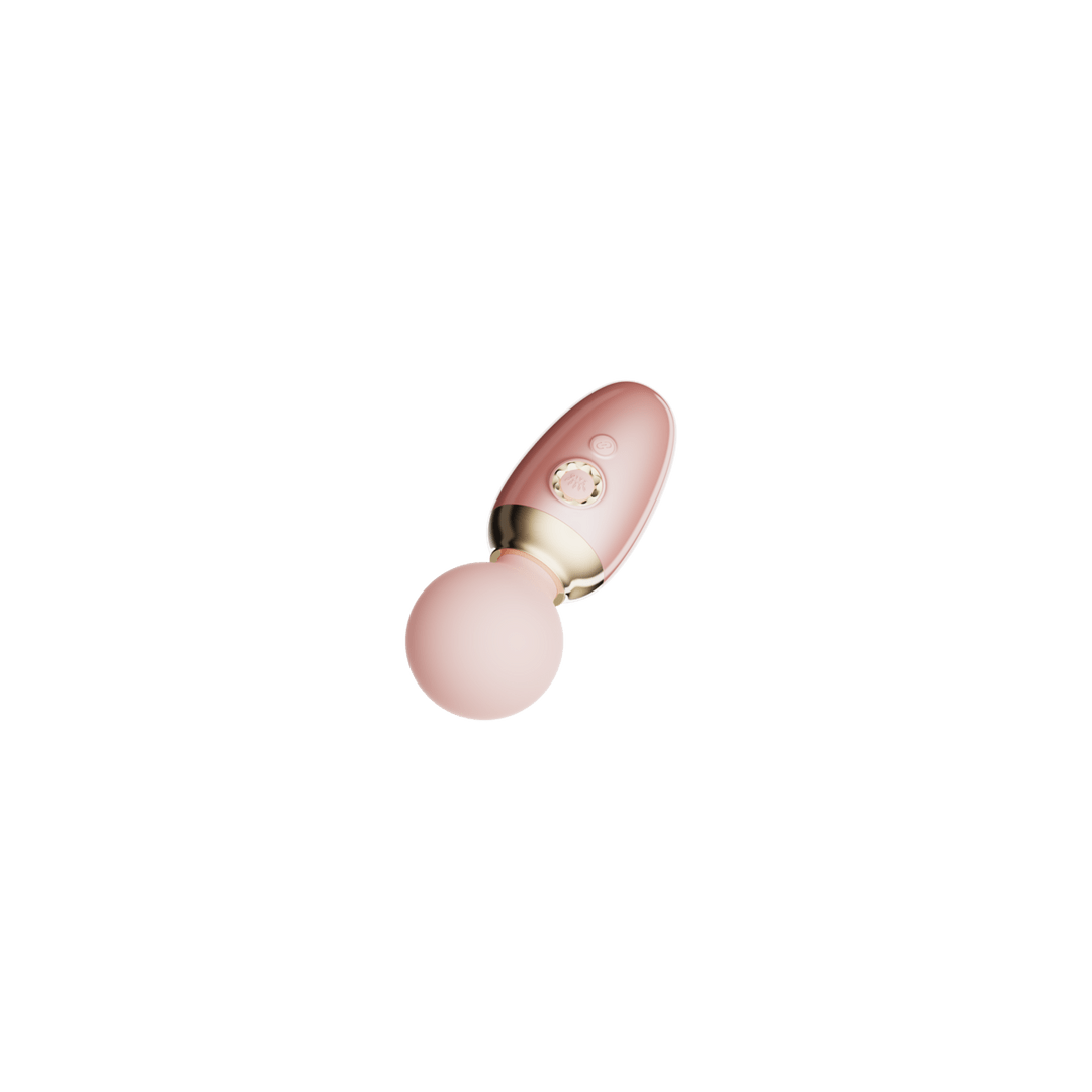 ZALO Ava Smart Wand Massager sakura roze, rechtopstaand vooraanzicht, smart wand met app bediening