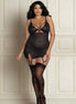 Dreamgirl Visnet Jarretelslip Maat 2XL