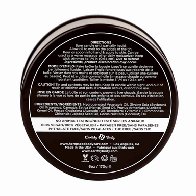 Earthly Body Guavalava Massagekaars 170 gr | Hydraterende wellnessolie