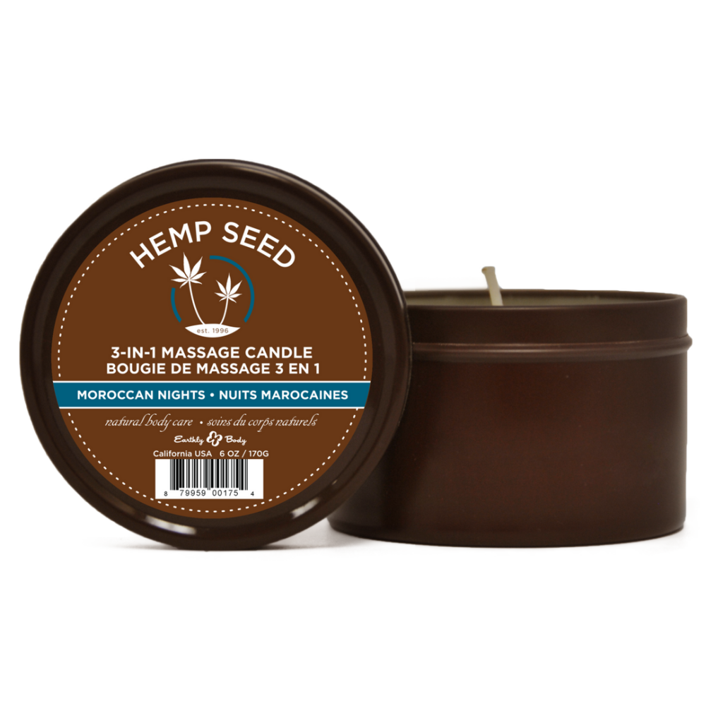 Earthly Body Massagekaars Marokkaanse Nachten 170 gr | Luxe huidverzorging
