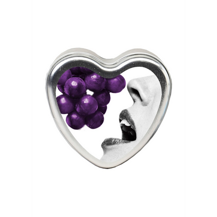 Earthly Body Essbare Massagekerze Traube 113g | Sinnliche Pflege