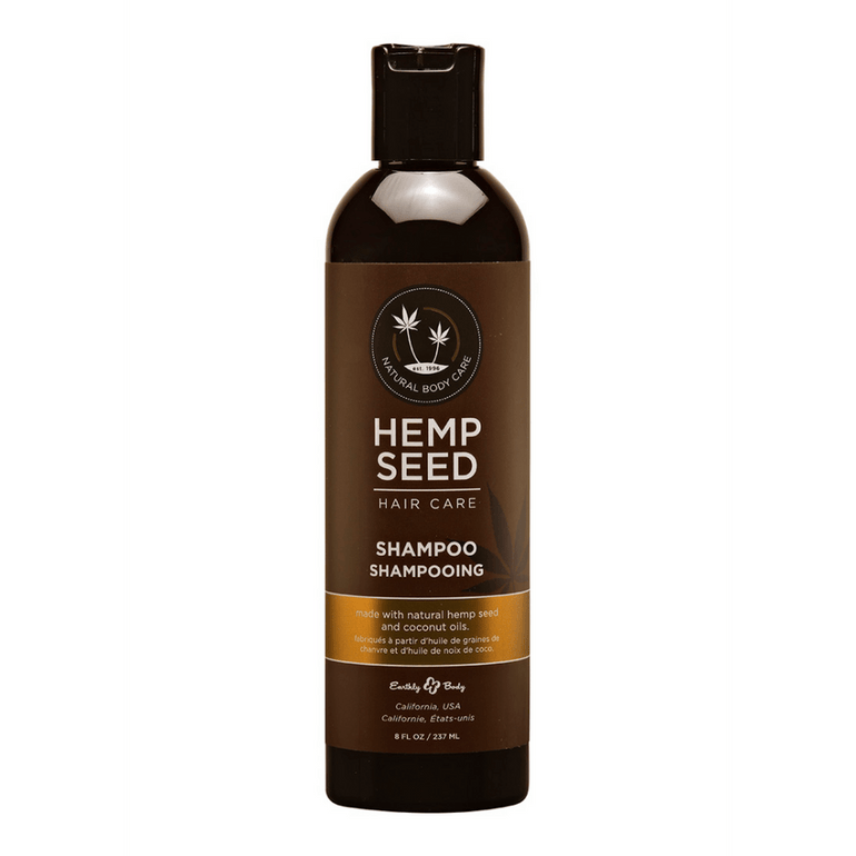 Earthly Body Hemp Seed Shampoo 236 ml for Nourishing and Hydrating Hair