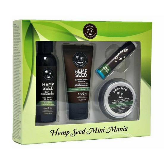 Earthly Body Hanfsamen Mini Mania Reiseset Guavalava | Hautpflege in Reisegröße