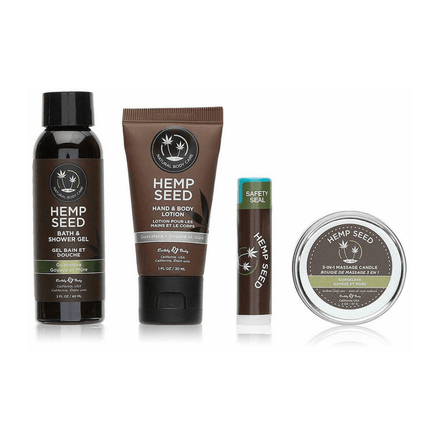 Earthly Body Hemp Seed Mini Mania Travel Set Guavalava | Travel-sized skincare