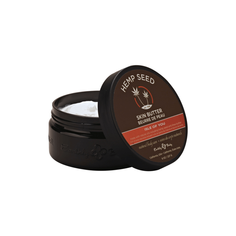 Earthly Body Isle of You Skin Butter 227 g, rijke body butter die de huid intens voedt en zijdezacht laat aanvoelen