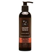 Earthly Body scheercrème hennepolie 237 ml, verzorgende shave cream voor een gladde huid zonder irritatie