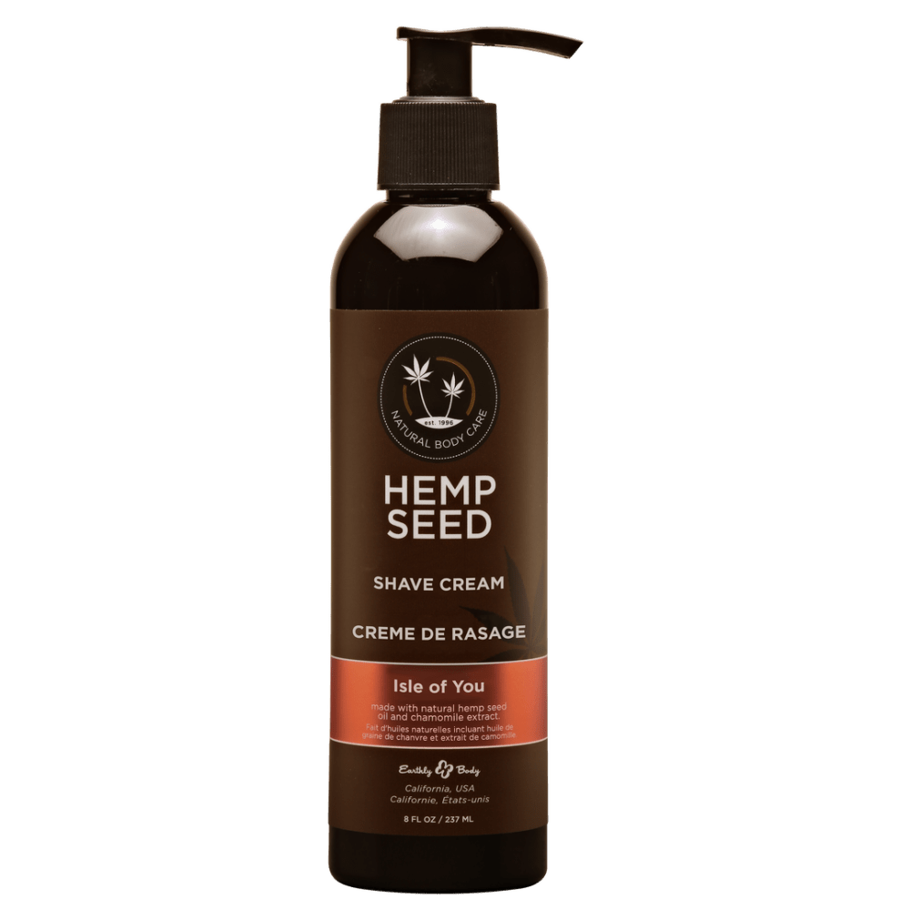 Earthly Body scheercrème hennepolie 237 ml, verzorgende shave cream voor een gladde huid zonder irritatie