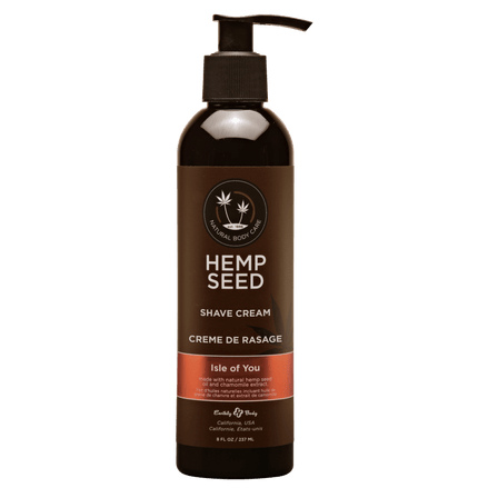 Earthly Body Soft Shaving Cream with Hemp Oil 8 fl oz / 237 ml