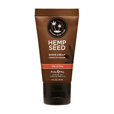 Earthly Body Hemp Shave Cream Isle of You 30 ml | Natuurlijke Scheercrème