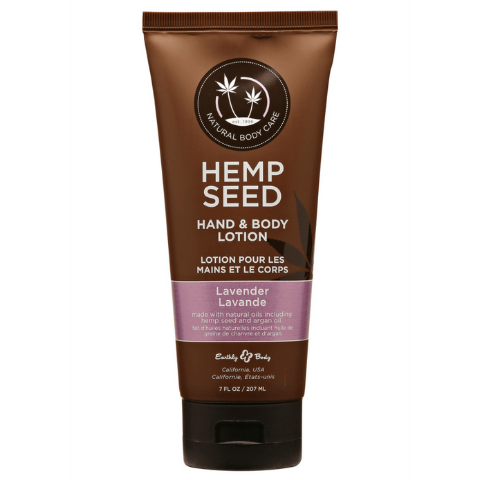 Earthly Body Lavender hand en body lotion 207 ml, verzorgende lotion met rustgevende lavendel voor zachte huid