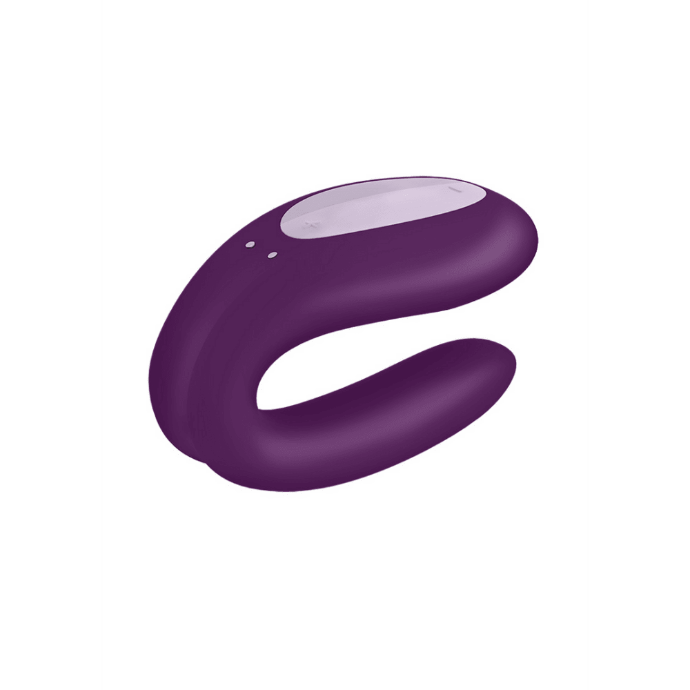 Satisfyer Double Joy Partner vibrator violet, koppel vibrator met dubbele stimulatie voor partners