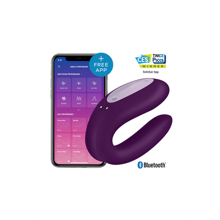Satisfyer Double Joy Partnervibrator | Violett