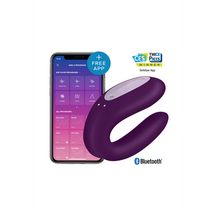 Satisfyer Double Joy Partnervibrator | Violett