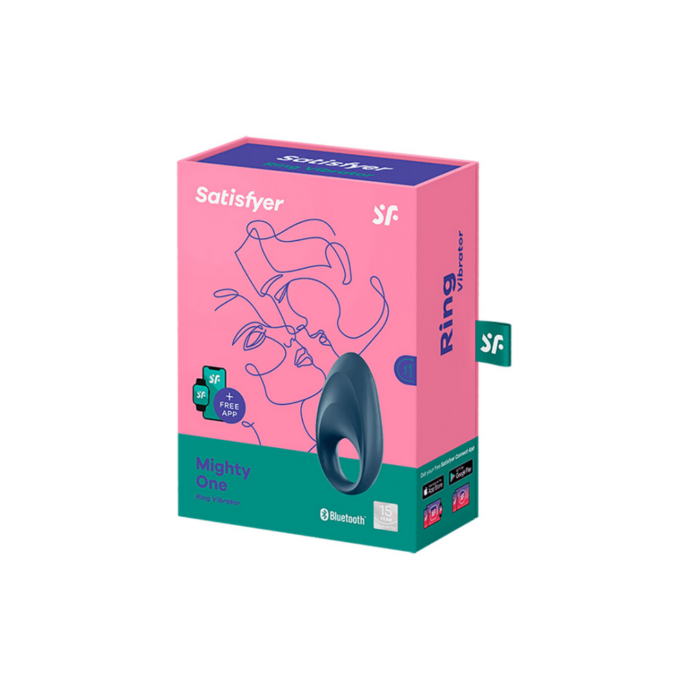 Satisfyer Mighty One Cockring Blauw