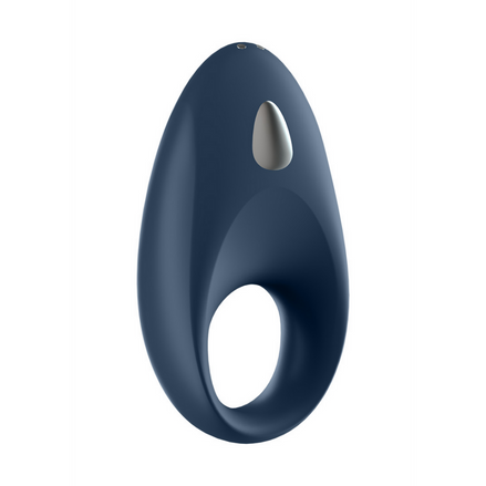 Satisfyer Mighty One Vibrerende Cockring Blauw, 9 cm