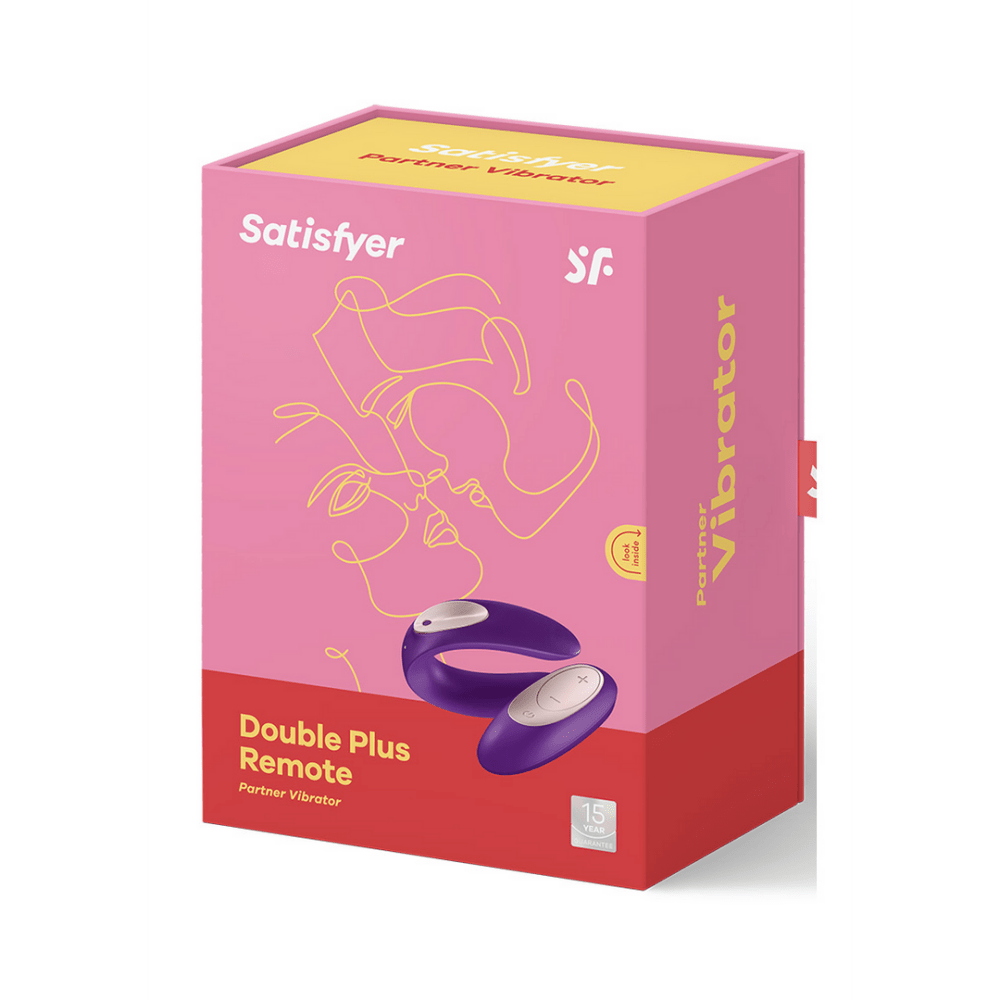 Satisfyer Double Plus Partner Vibrator Paars