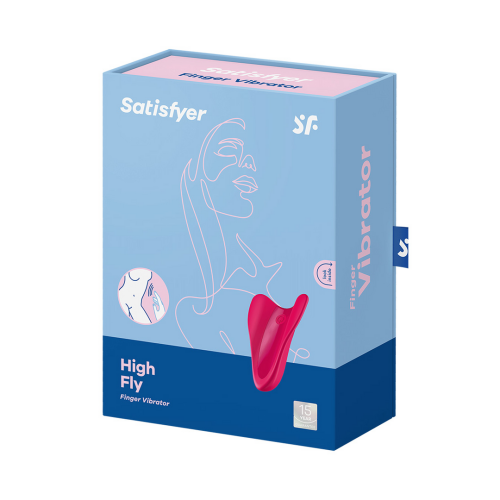 High Fly - Finger Vibrator for Intimate Zones - Red | Satisfyer