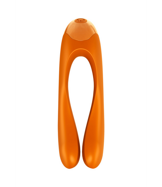 Candy Cane - Finger Vibrator for Intimate Zones - Orange | Satisfyer