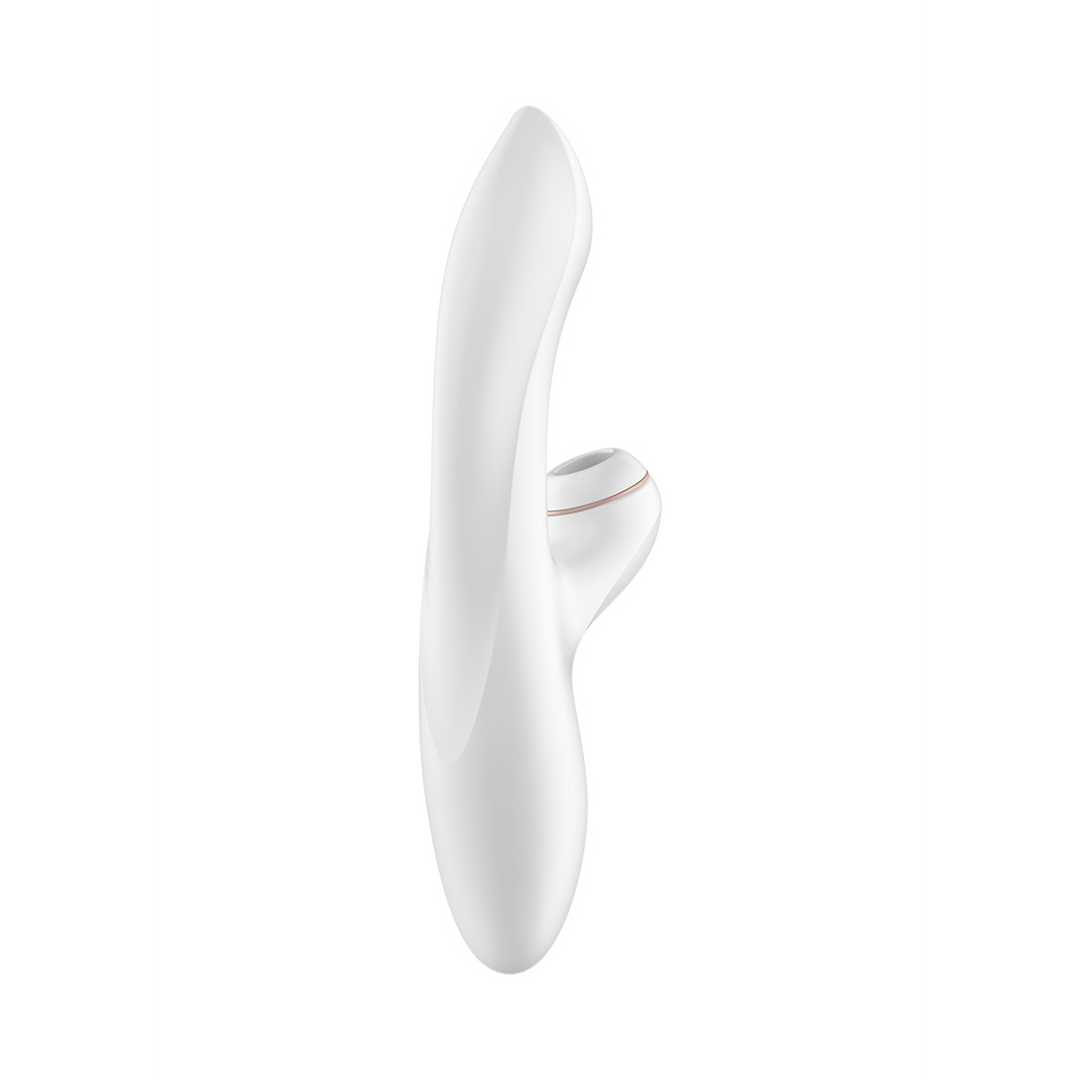 Pro Plus - G-Spot Air Pulse Stimulator and Vibration - White/Rose Gold | Satisfyer