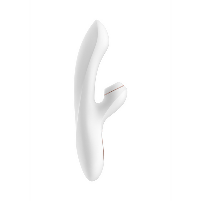 Pro Plus - G-Spot Air Pulse Stimulator and Vibration - White/Rose Gold | Satisfyer